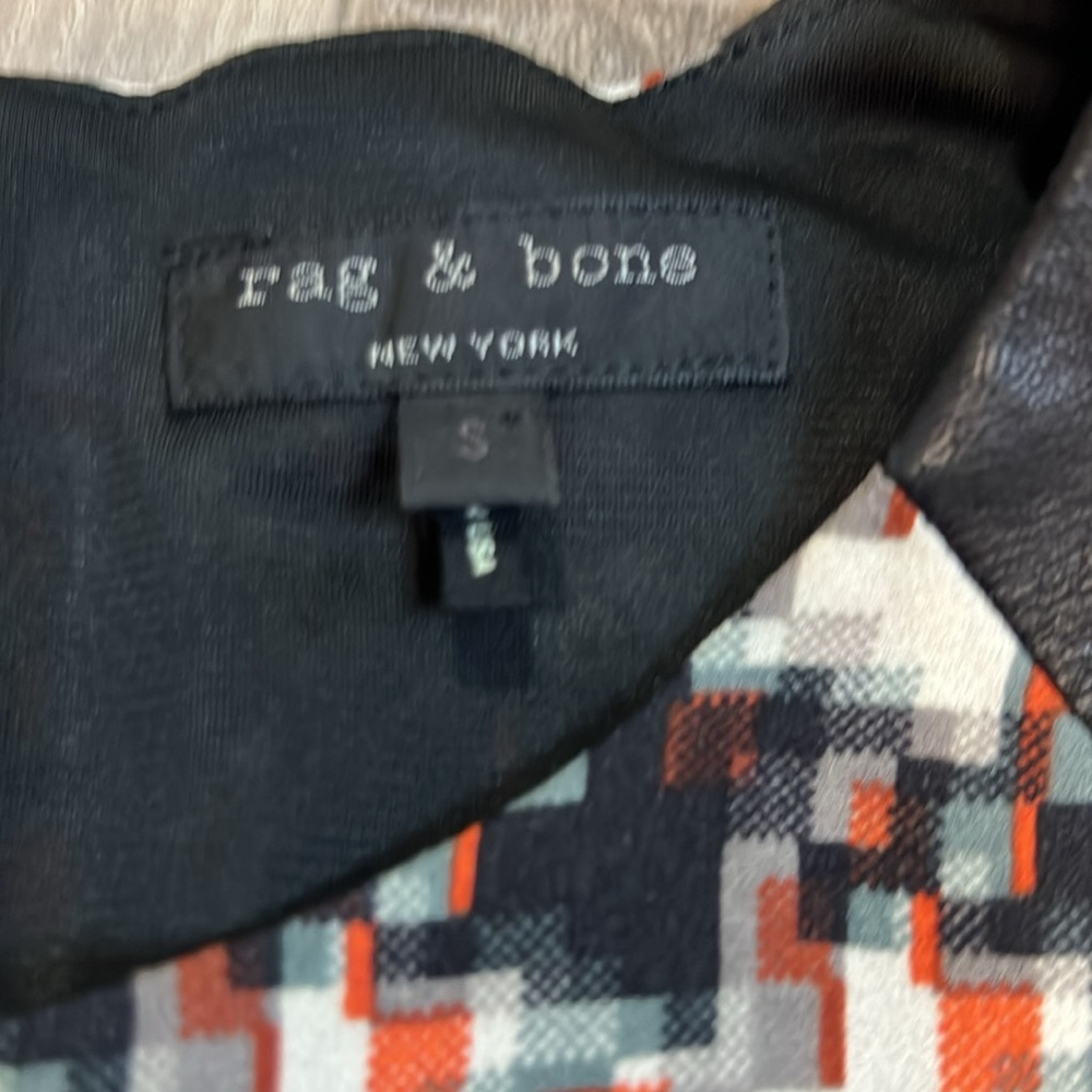 Rag and Bone sleeveless‎ silk & lamb leather top size Small - Picture 2 of 10